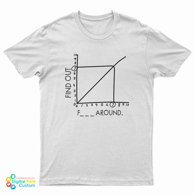 Fuck Around and Find Out Math Graph Graphic T-Shirt