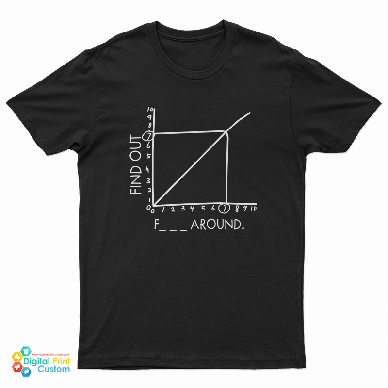 Fuck Around and Find Out Math Graph Graphic T-Shirt