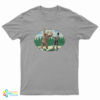 Glarkware Bigfoot Vs Abe Lincoln T-Shirt