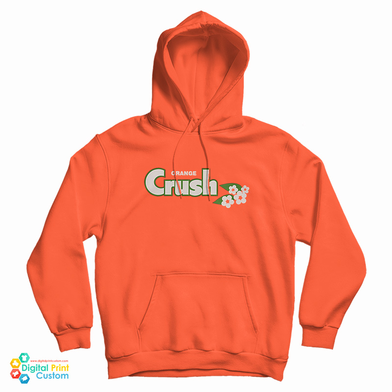 Orange Crush Flowers Hoodie