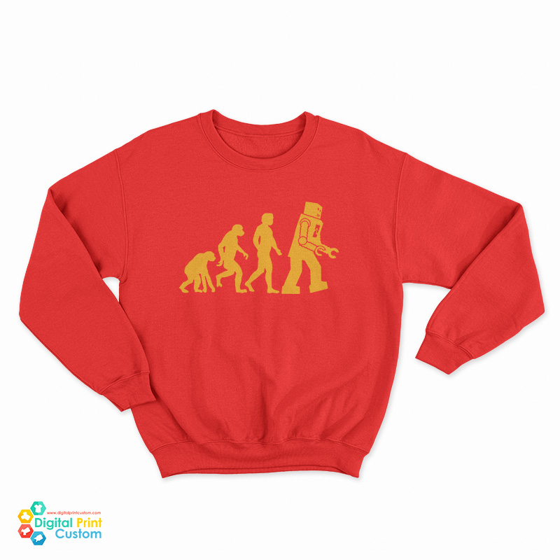 Robot Evolution Big Bang Theory Sweatshirt