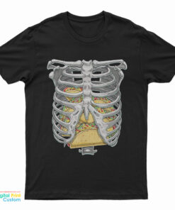 Skeleton Rib Cage Taco T-Shirt