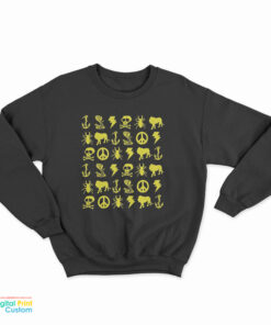 Golden Funny Symbol Skull Snake Sweatshirt