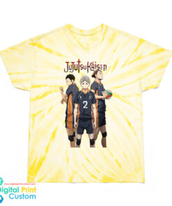 Haikyuu Jujutsu Kaisen Tie Dye Cyclone T-Shirt