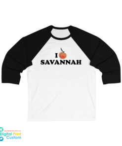 I Peach Savannah 3/4 Sleeve Baseball T-Shirt