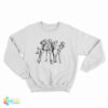 Abstract Sketch Of Dancing Men In Hats Sweatshirt