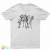 Abstract Sketch Of Dancing Men In Hats T-Shirt