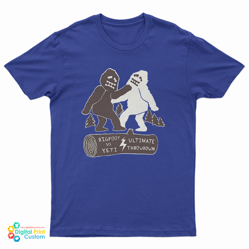 Bigfoot Vs Yeti Ultimate Throwdown T-Shirt