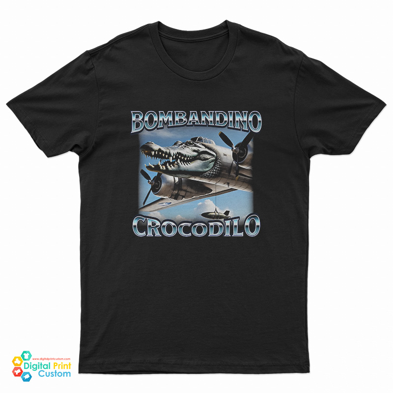 Bombardino Crocodilo Italian Brainrot Meme T-Shirt