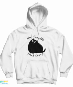 No Thoughts Head Empty Cat Hoodie