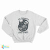 No Thoughts Just Vibes Skull Sweatshirt