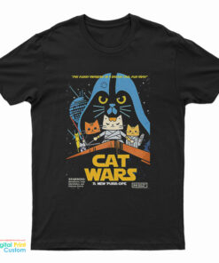 Cat Wars Movie Parody T-Shirt