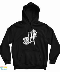 Hand Sign Skeleton Hoodie