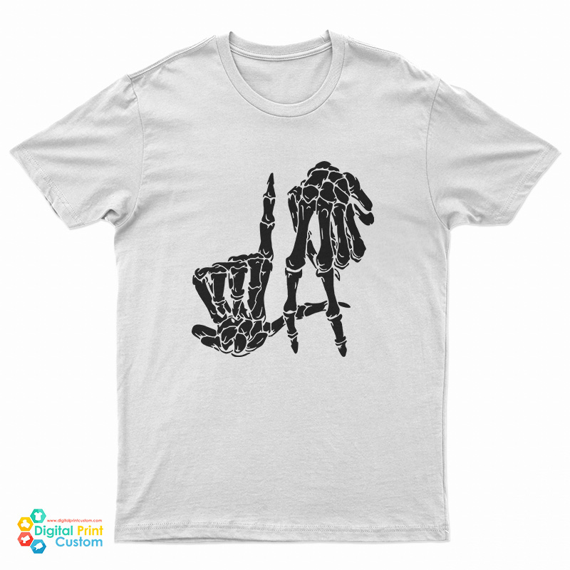 Hand Sign Skeleton T-Shirt