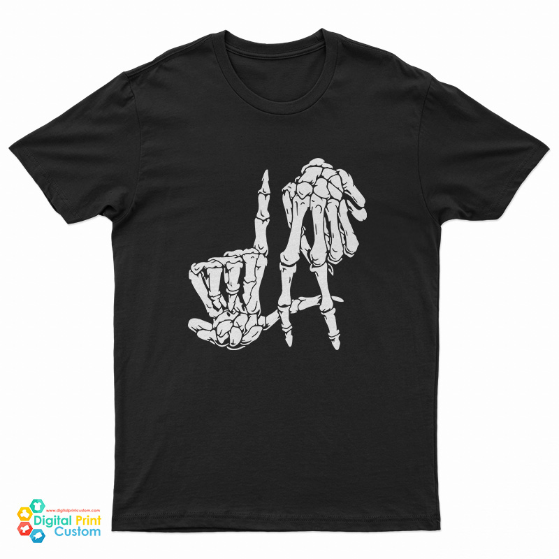 Hand Sign Skeleton T-Shirt