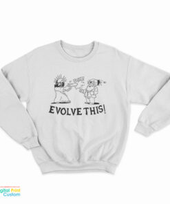 Jesus and Darwin Evolve This Sweatshirt