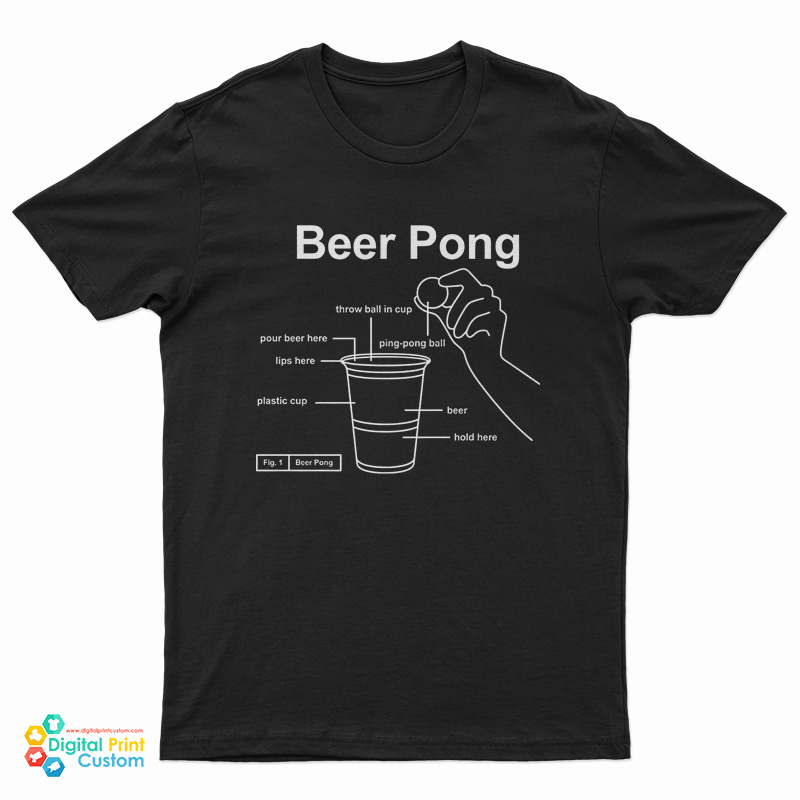 Beer Pong Throw Ball In Cup T-Shirt