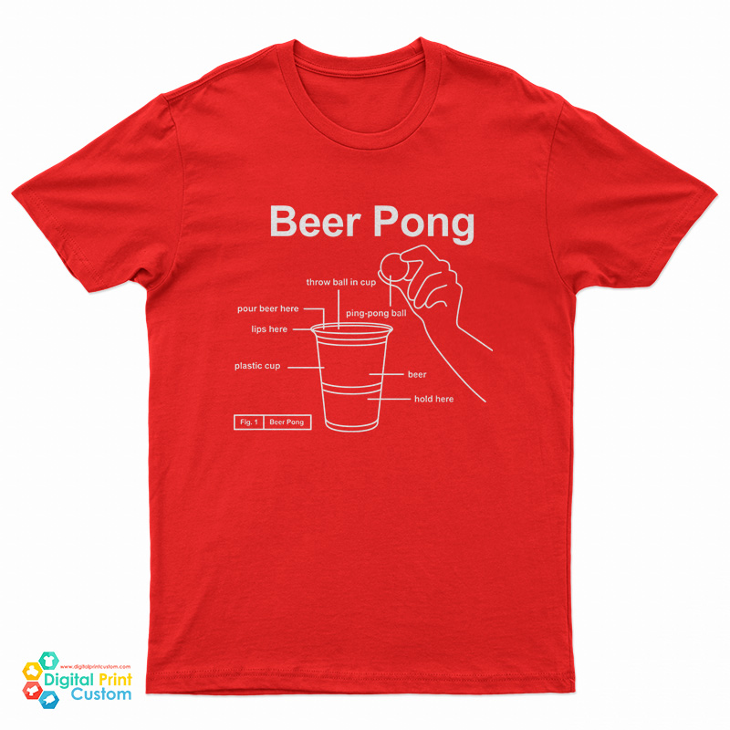 Beer Pong Throw Ball In Cup T-Shirt