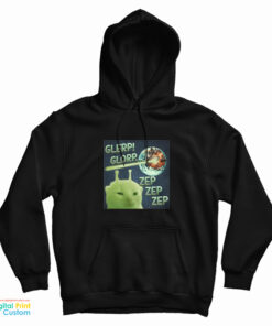 Glerp Glorp Zep Zep Zep Alien Cat Meme Hoodie