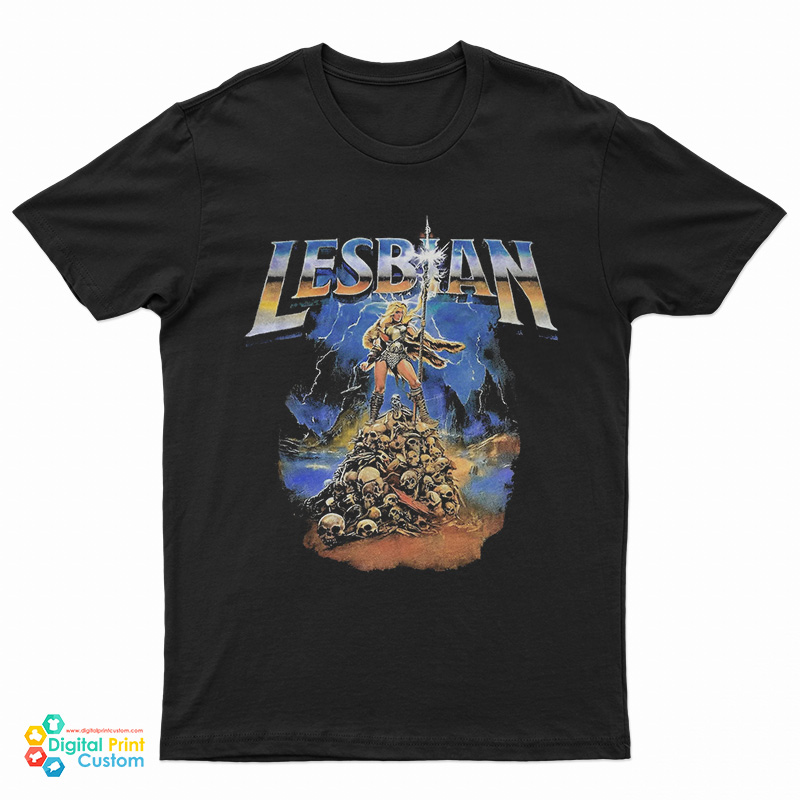 Lesbian Warrior Princess Dark Fantasy LGBT Meme T-Shirt