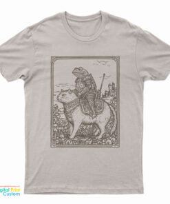 Medieval Frog on Cat T-Shirt