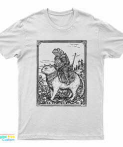 Medieval Frog on Cat T-Shirt