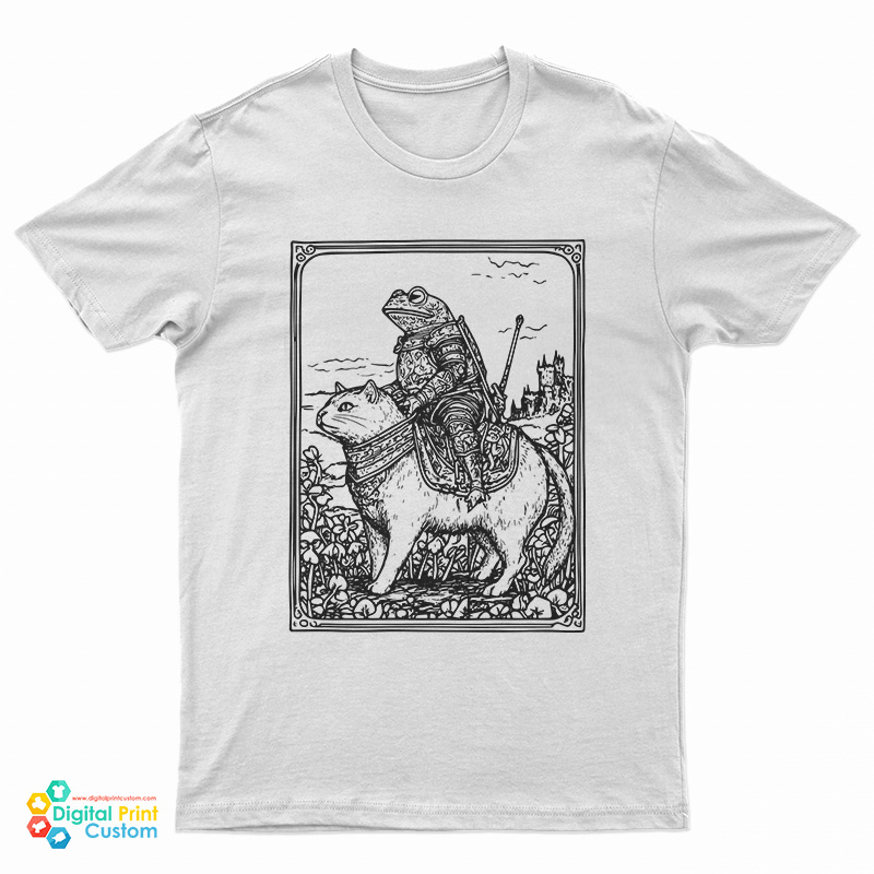 Medieval Frog on Cat T-Shirt