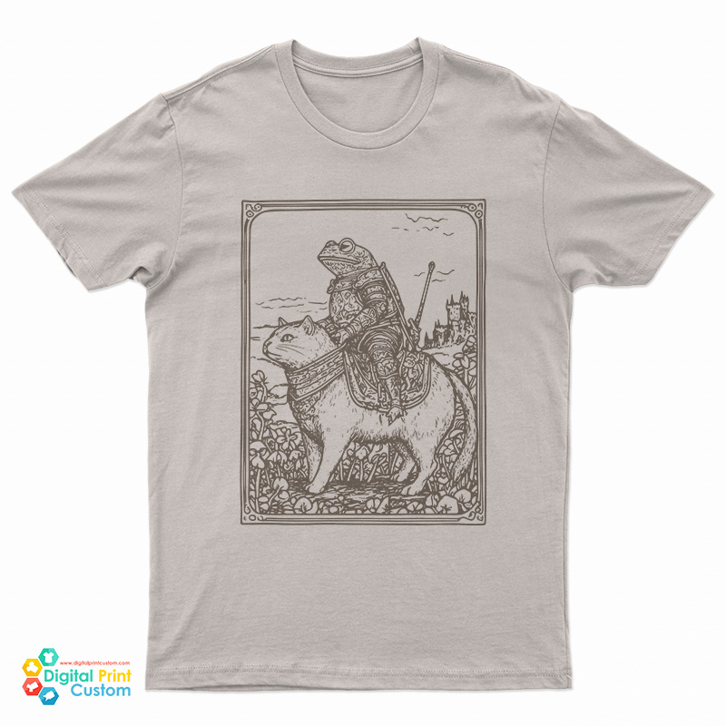 Medieval Frog on Cat T-Shirt