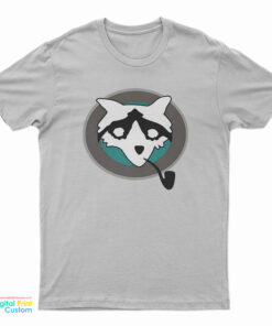 Raccoon With Pipe T-Shirt