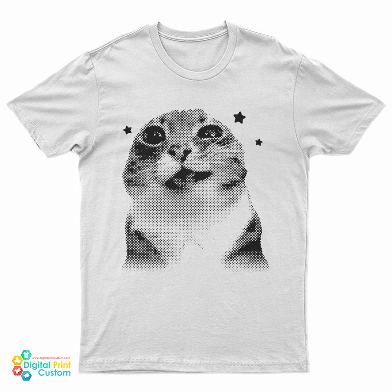 Y2k Retro Cat Meme T-Shirt