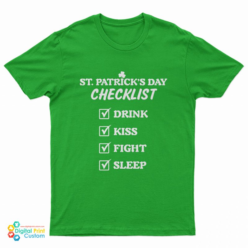 St. Patrick's Day Checklist T-Shirt