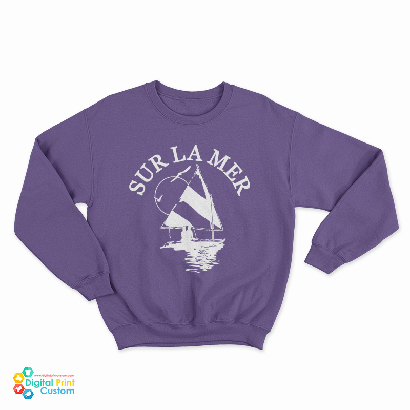 Sur La Mer Sailboat Sweatshirt