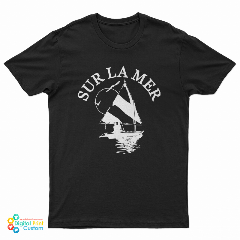 Sur La Mer Sailboat T-Shirt