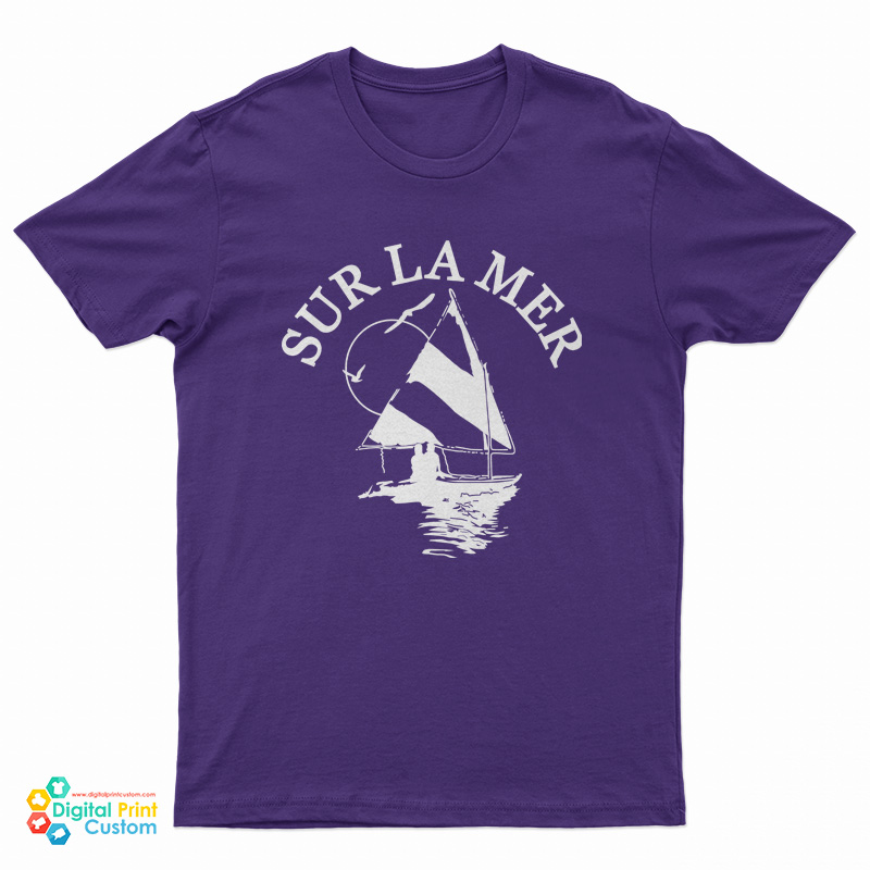 Sur La Mer Sailboat T-Shirt