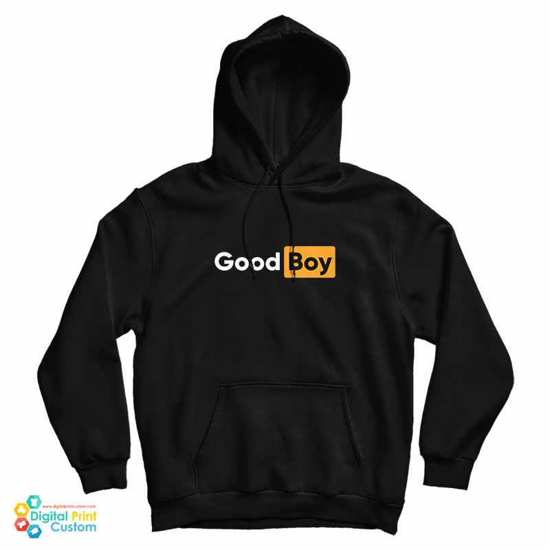 Good Boy Funny Parody Logo Hoodie