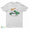 Oh Shit The Economy Dinosaur Meme T-Shirt