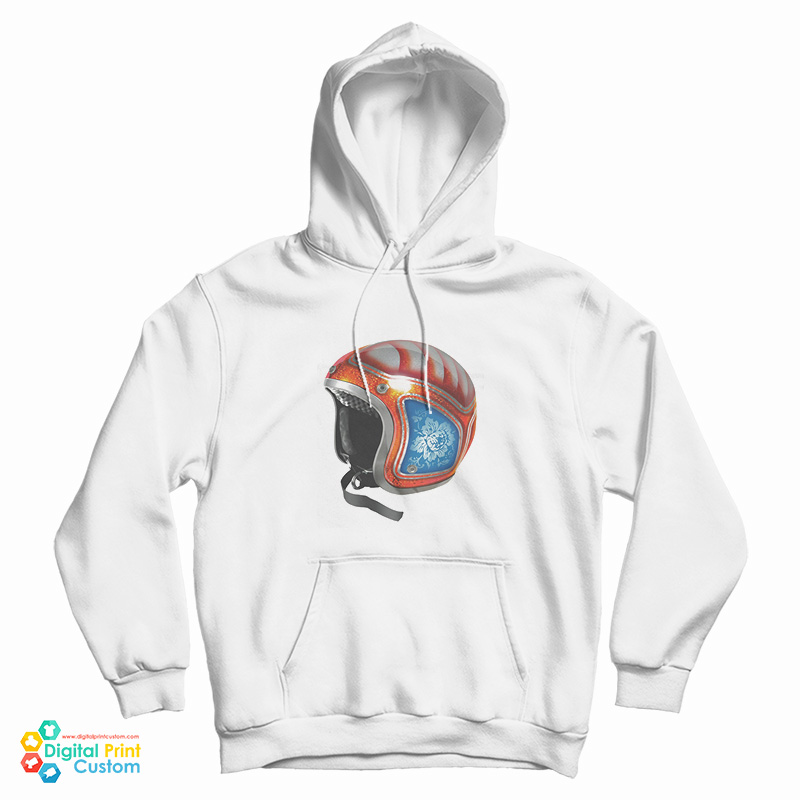 Blue Bloom Racer Hoodie
