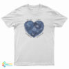 Blue Heart Dial'less in Paris Les Diablotines Font Des Ravages T-Shirt
