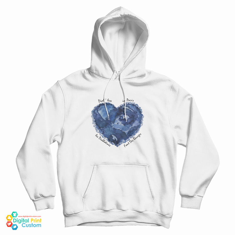 Blue Heart Dial'less in Paris Les Diablotines Font Des Ravages Hoodie