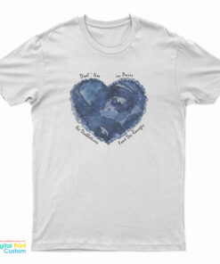 Blue Heart Dial'less in Paris Les Diablotines Font Des Ravages T-Shirt