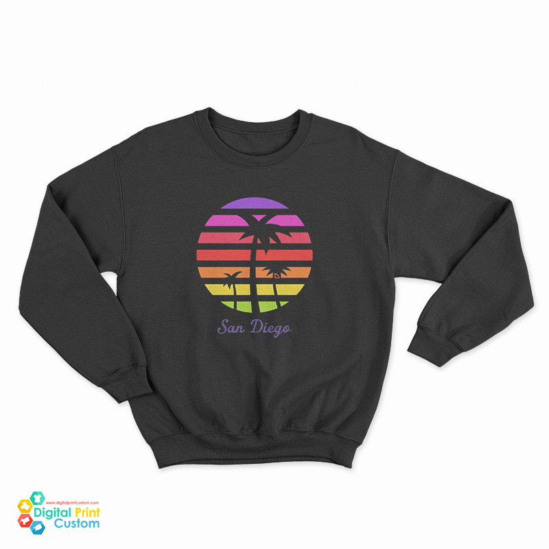 San Diego Retro Sunset Sweatshirt