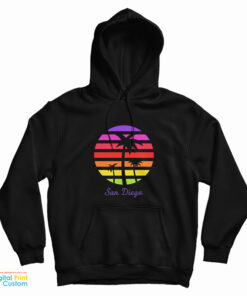 San Diego Retro Sunset Hoodie
