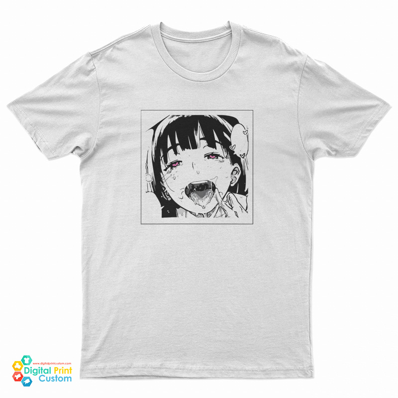 Vintage 00s Anime Hentai Japanese Manga Character T-Shirt