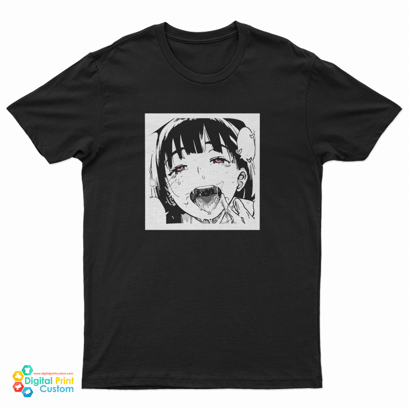 Vintage 00s Anime Hentai Japanese Manga Character T-Shirt