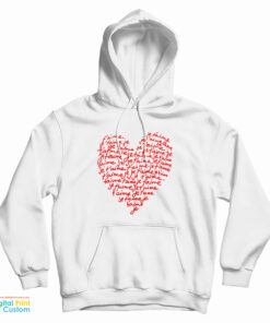 Je T’Aime Heart Hoodie