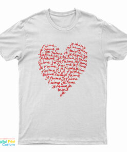 Je T’Aime Heart T-Shirt