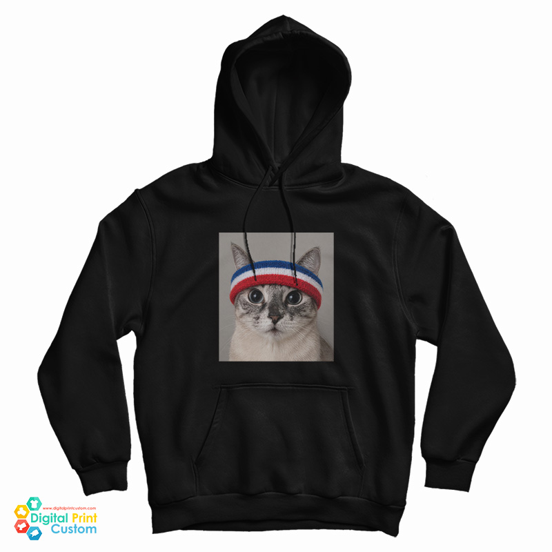 Cat With Terry Heaband Hoodie