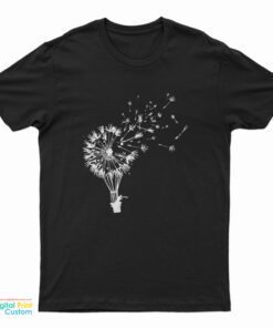 Flower Power Dandelion Fly Away Freedom T-Shirt