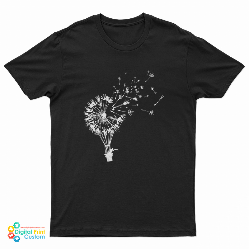 Flower Power Dandelion Fly Away Freedom T-Shirt