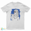 Midnight Blue Muse Beautiful Girl Illustration T-Shirt